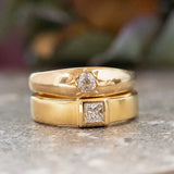 Star set Old Cut Diamond (18kt) Ring