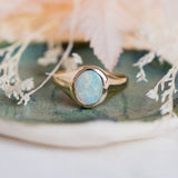 Australian Opal Signet (9kt) Ring