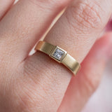 Princess Cut Diamond Solitaire (18kt) Ring