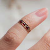 Star Set 3-stone baby (10kt) ring