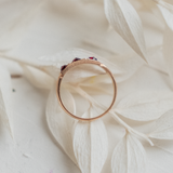 3-Stone Panel Pinky Ring