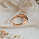 3-Stone Panel Pinky Ring