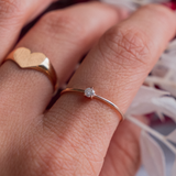 2.5mm Diamond Solitaire (14kt) Ring