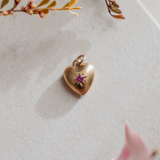 Tiny Puffy Heart (9kt) Charm