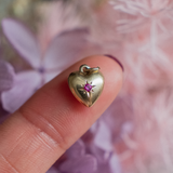 Tiny Puffy Heart (9kt) Charm