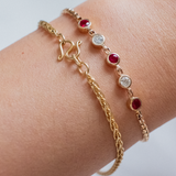 Wheat Chain (7in, 14kt) Bracelet - Fated Threads