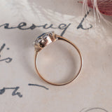 RESERVED FOR I | Sapphire and Old Cut Diamond Daisy (9kt) Ring