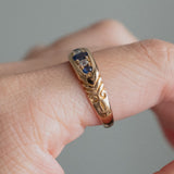 5-stone Sapphire and Diamond (18kt) Ring