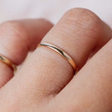 Dainty 1.3mm Stacking (15kt) Ring