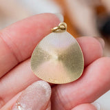 RESERVED for E | Engine Turn Taurus Zodiac (18kt) Charm