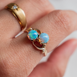 Opal Toi et Moi (9kt) Ring - Fated Threads