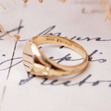 RESERVED FOR A | Signet (14kt) Ring with Decorative Shoulders