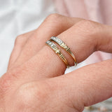 RESERVED FOR B | Art Deco Single Cut Diamond (14kt) Ring