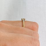 Hexagon 5-stone Art Deco Diamond (18kt) Ring