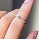 RESERVED for P | 2mm Diamond Eternity (14kt) Ring