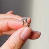 RESERVED for A | 2.8mm Diamond (14kt) Earrings