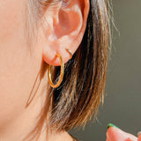The Light-Catcher Hoop (22kt) Earrings