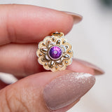 Purple Sapphire New Beginnings Mooncake Charm