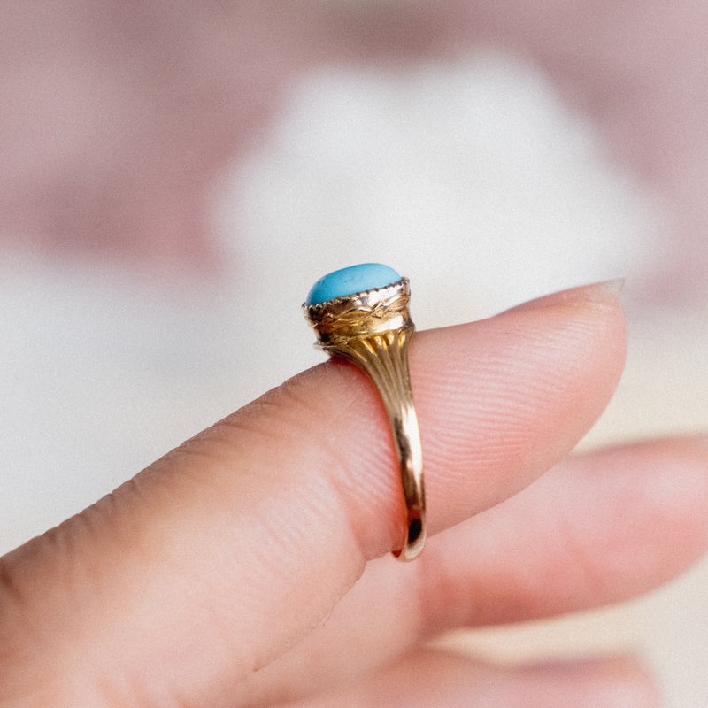 Kinship Ring || Turquoise oval - Bahgsu Jewels