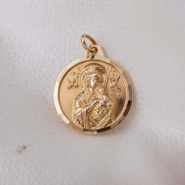 Mary and Jesus double-sided (14kt) Charm