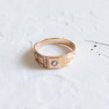 RESERVED | Petite Pearl and Floral Ostby Barton (10kt) Pinky Ring