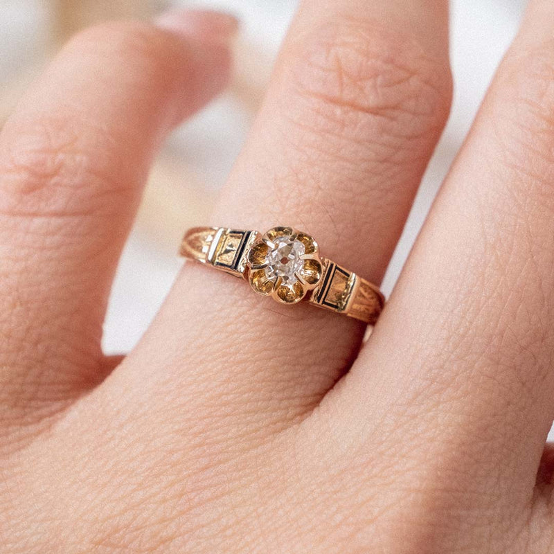 Masriera Diamond Enamel Plique-a-Jour Gold Engagement Ring For Sale at  1stDibs | plique a jour, enamel engagement rings, plique a jour jewelry