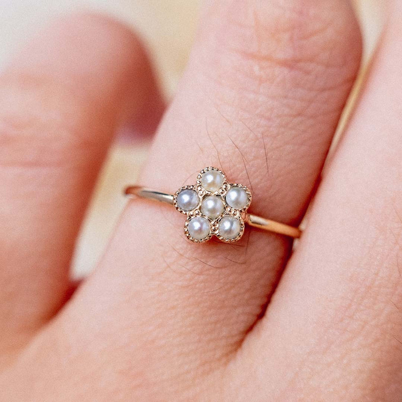 Seed Pearl Conversion (14kt) Ring