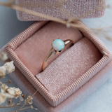 Opal Solitaire (5mm, 9kt) Ring