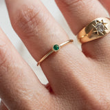 Dear Dahlia Emerald Ring