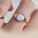 Australian Opal Signet (9kt) Ring