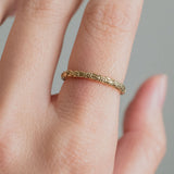 Vintage style forget-me-not eternity (18kt) Ring