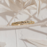 Vintage style forget-me-not eternity (18kt) Ring