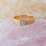 Princess Cut Diamond Solitaire (18kt) Ring