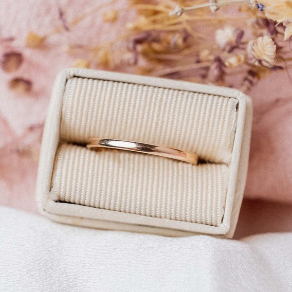 Dainty 1.3mm Stacking (15kt) Ring