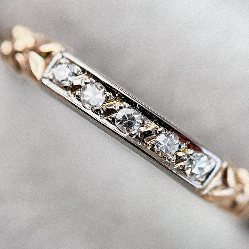 RESERVED FOR B | Art Deco Single Cut Diamond (14kt) Ring