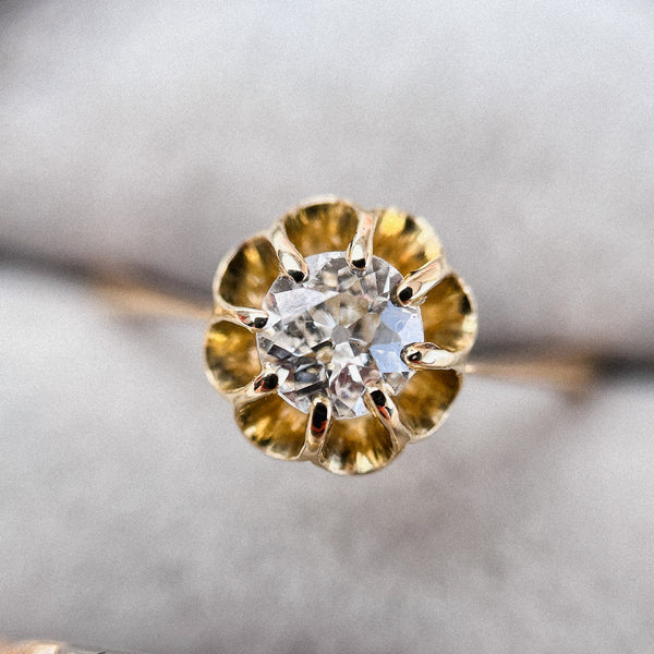 RESERVED FOR I | Buttercup Old cut Diamond (14kt) Ring