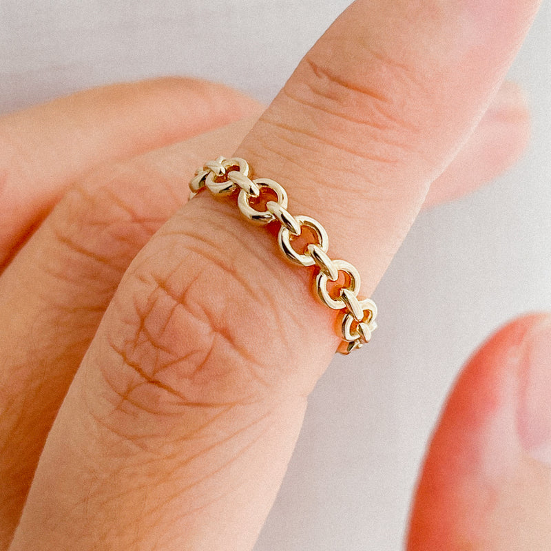 The Round Link (14kt) Ring