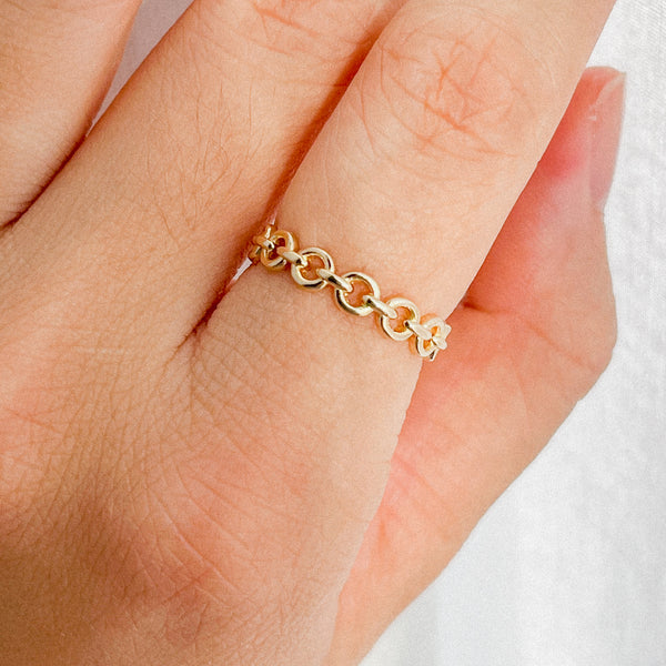 The Round Link (14kt) Ring