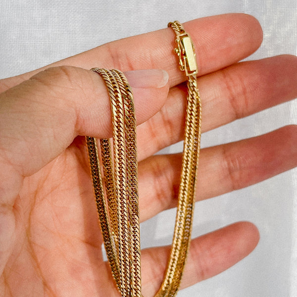 RESERVED FOR V | The Lightcatcher Double Curb (18kt) Necklace